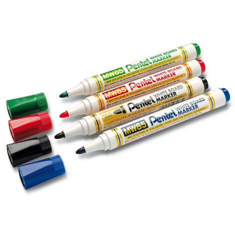 Markery suchościeralne Pentel, 4 kolory, etui - 2